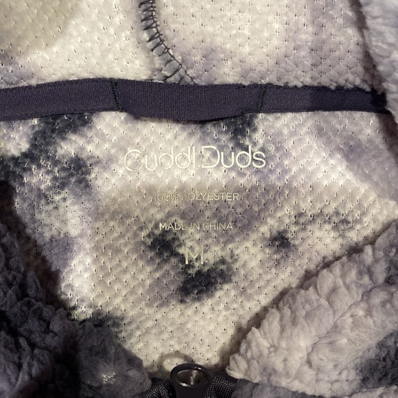 Tie dye hoodie with half zip zipper - Picture 2 of 2